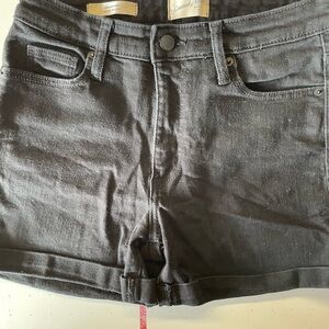 Women's Black Denim Shorts